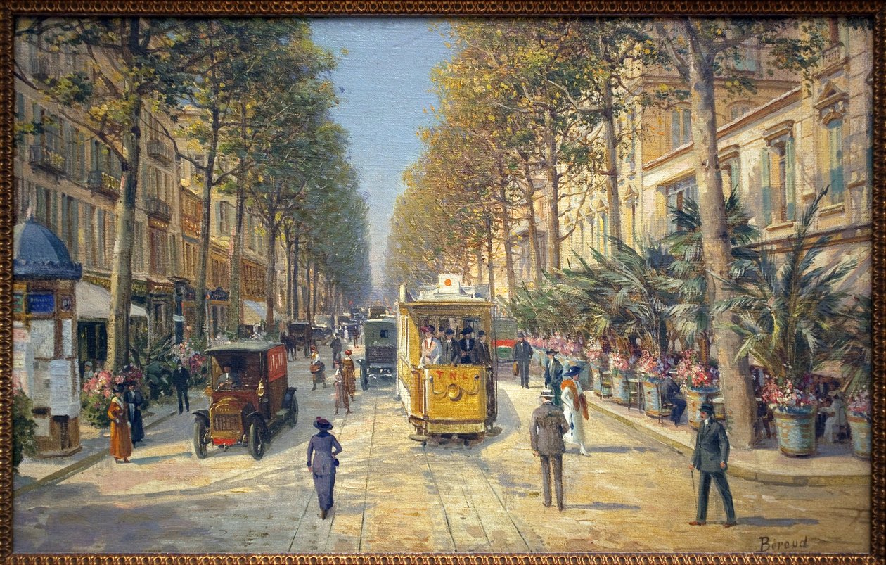 Avenue de la Gare in Nizza (heutige Avenue Jean Médecin) von Louis Beroud