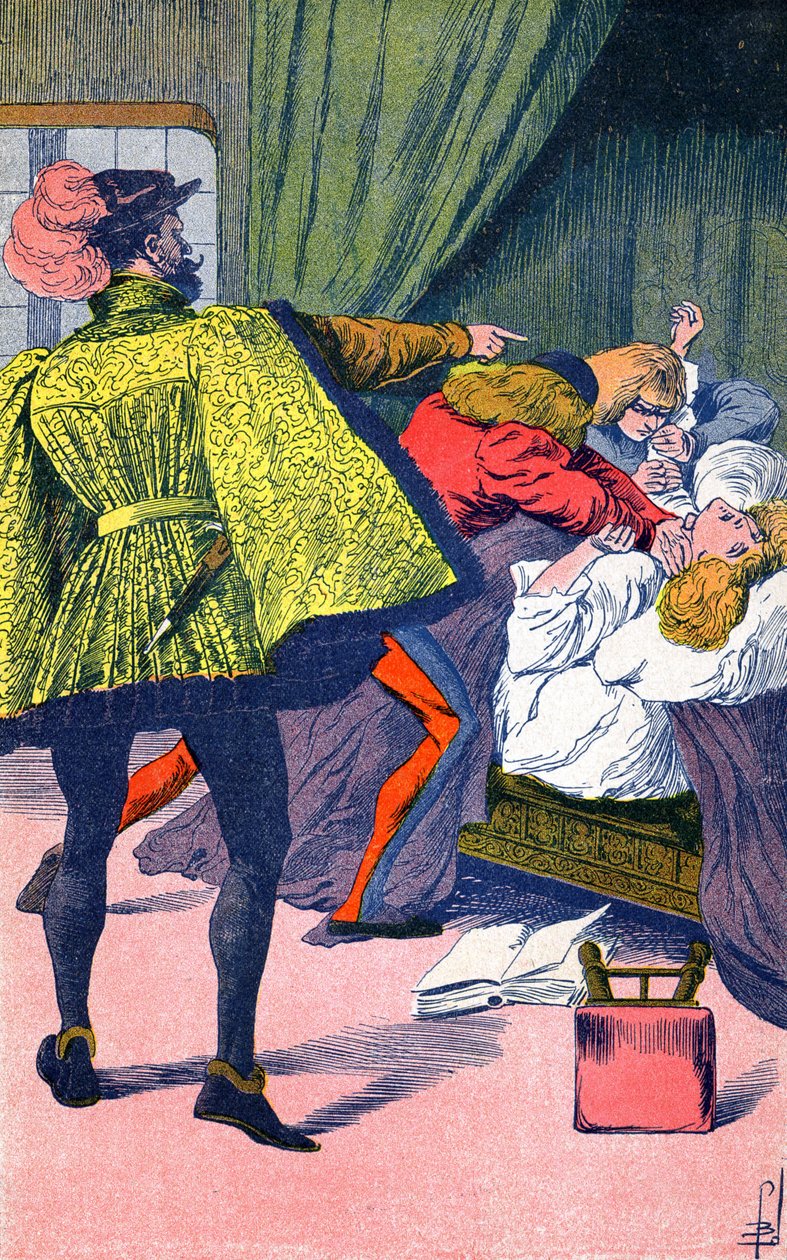 Cesar Borgia lässt seinen Bruder töten von Louis Charles Bombled