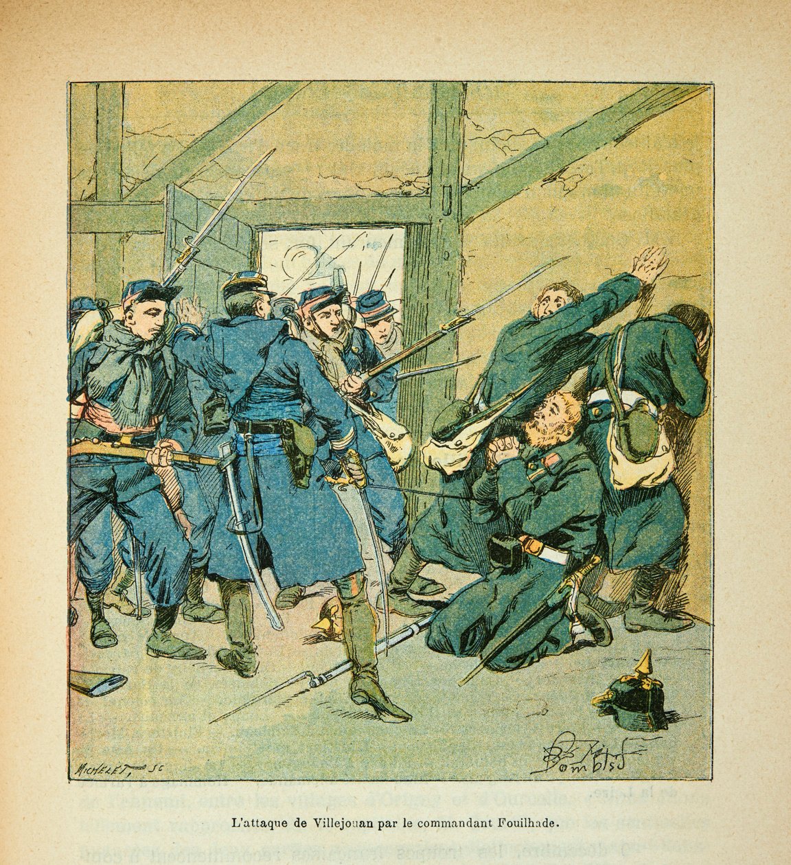 Die Armee der Loire von Eugene Sergent, genannt Grenest, illustriert von Louis Bombled (Französisch-Deutscher Krieg; Feldzug von 1870-1871): am 9. Dezember von Louis Charles Bombled