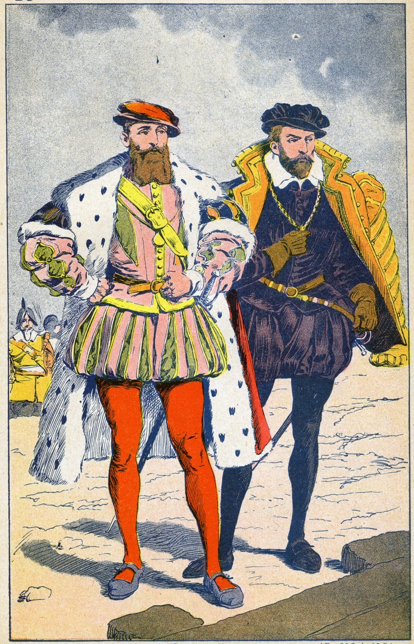 Der Herzog von Guise und der Admiral von Coligny von Louis Charles Bombled