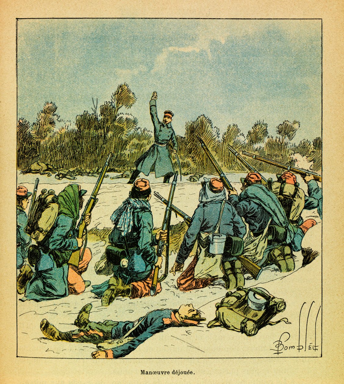 Die östliche Armee: Januar 1871, Hericourt, die Franzosen gegen die Preußen von Louis Charles Bombled