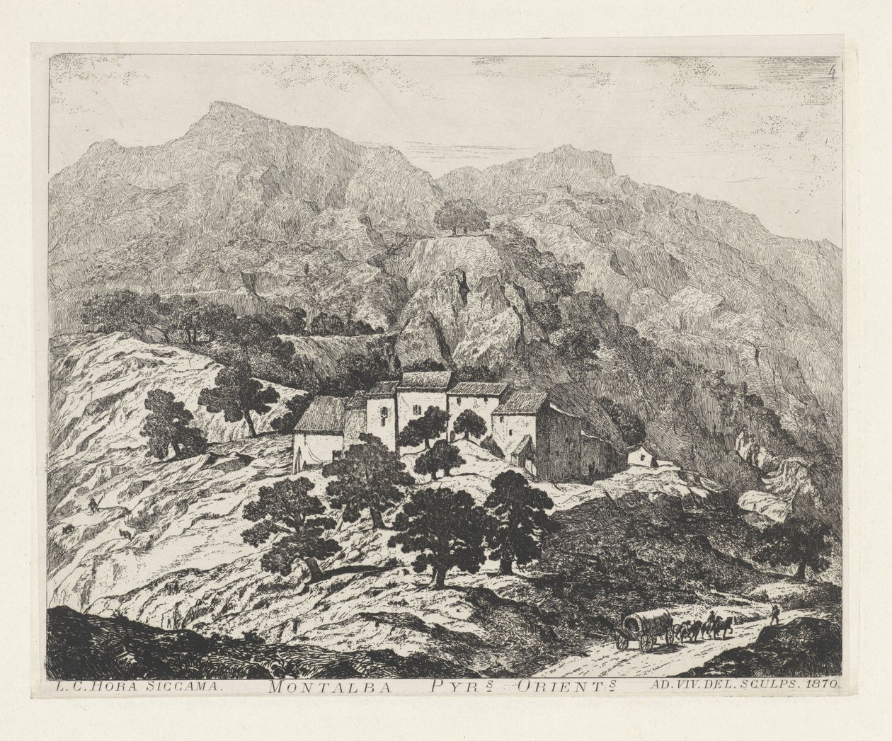 Montalba-le-Château (Frankreich) von Louis Charles Hora Siccama