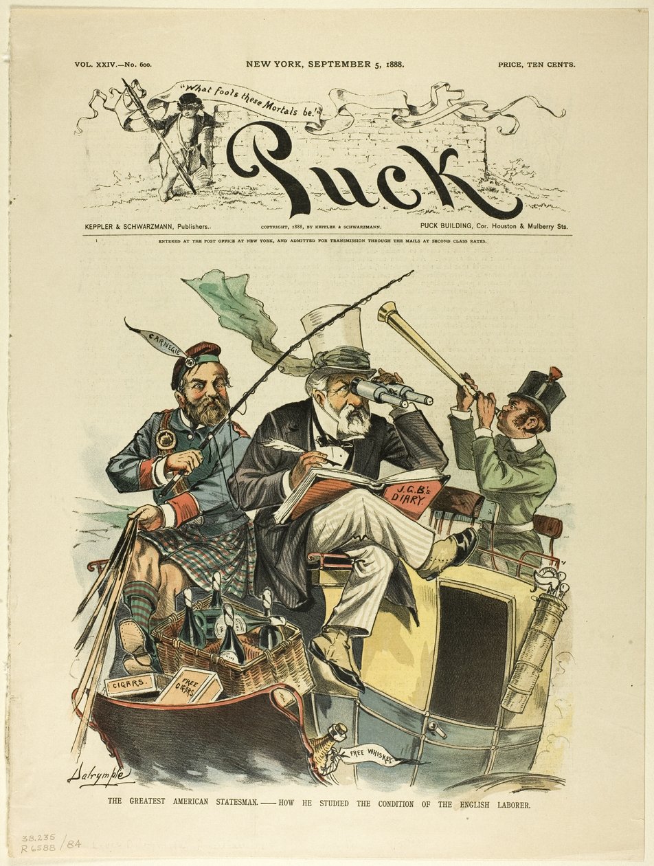 Der große amerikanische Staatsmann, Puck von Louis Dalrymple