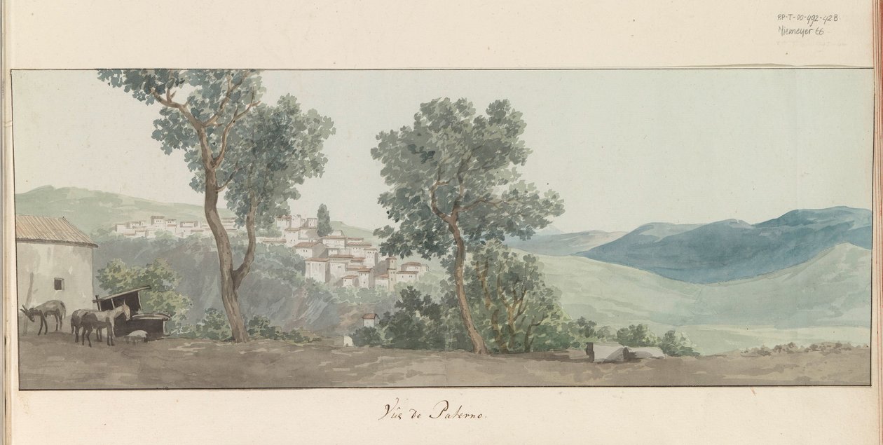 Ansicht von Paternò von Louis Ducros