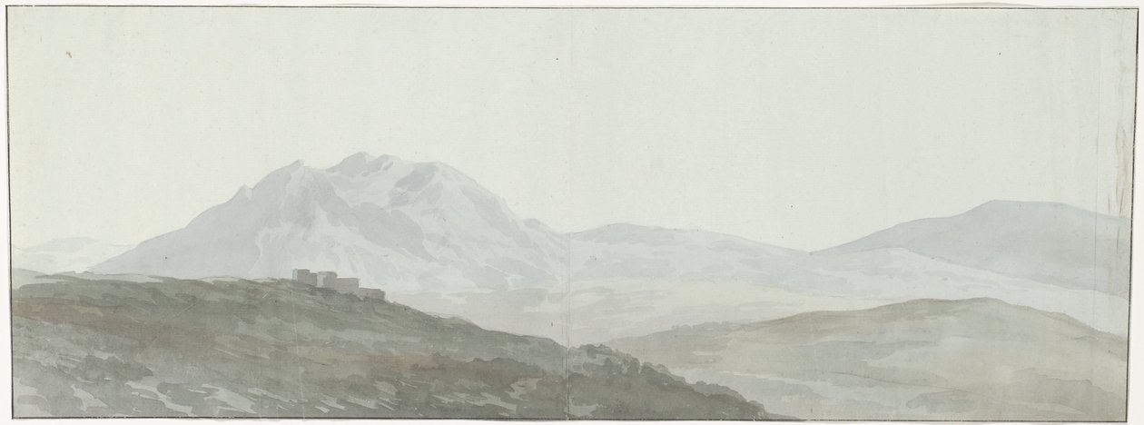 Blick auf die Berggipfel des Apennin von Louis Ducros