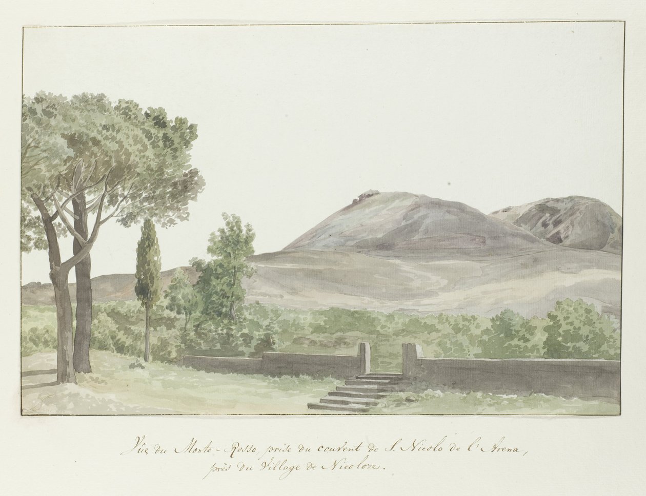 Ansicht des Monte Rosso beim Kloster San Nicolo d