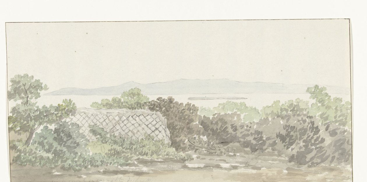 Ansicht der Ruine des Theaters in Brindisi (Voyage en Italie, en Sicile et à Malte - 1778) von Louis Ducros