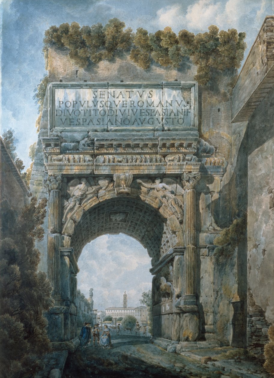 Der Titusbogen, Rom von Louis Ducros