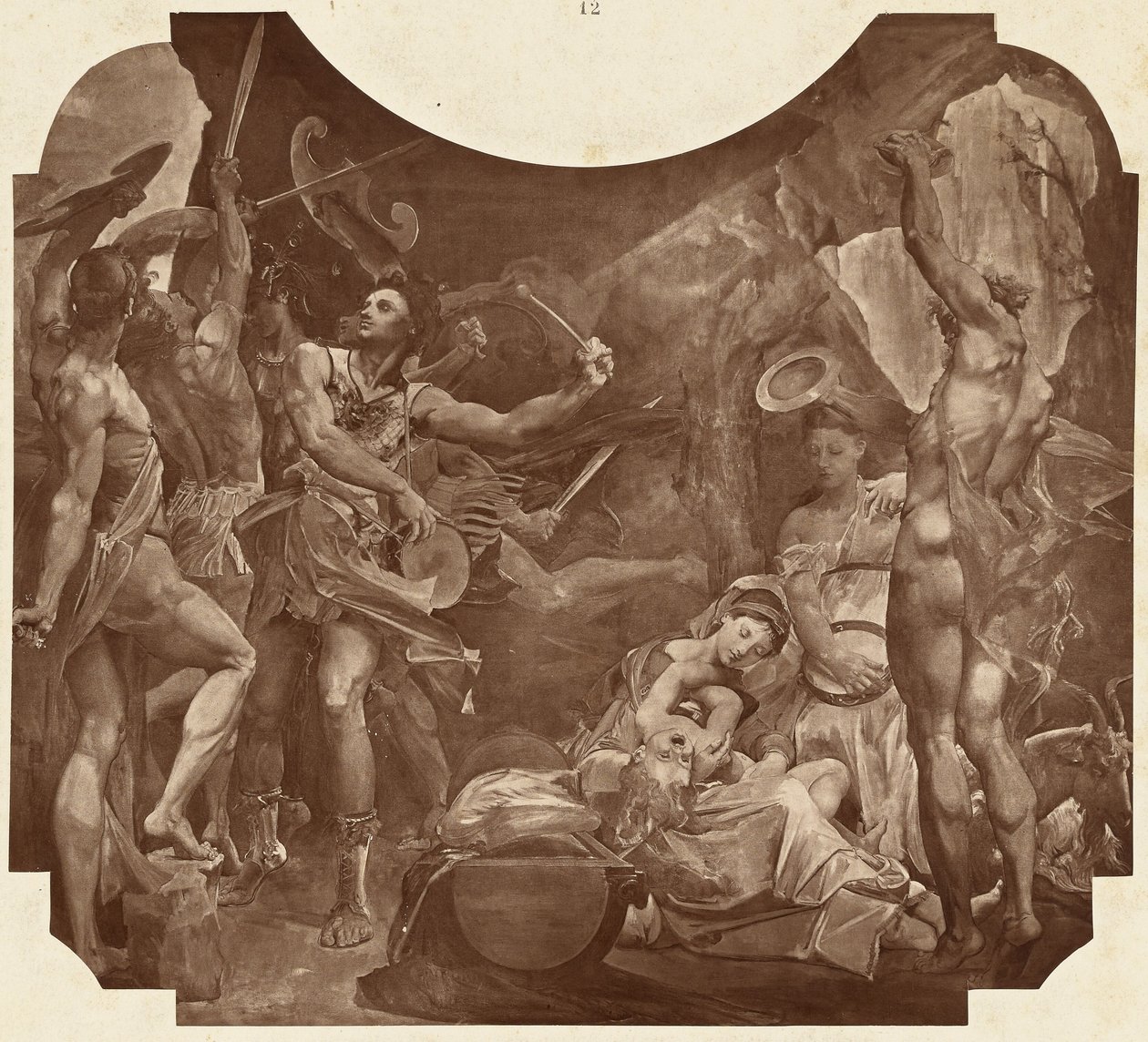 Jupiter und die Korybanten von Louis Emile Durandelle