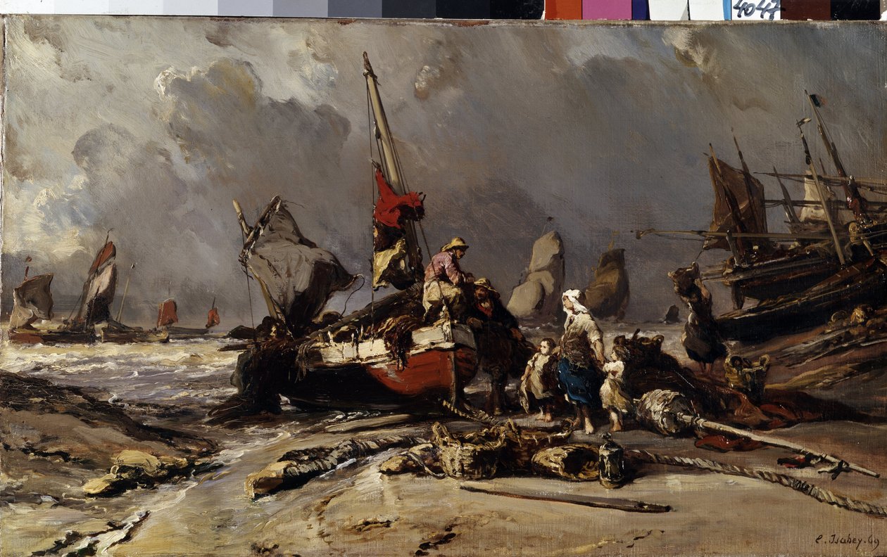 Nach dem Sturm von Louis Eugene Gabriel Isabey