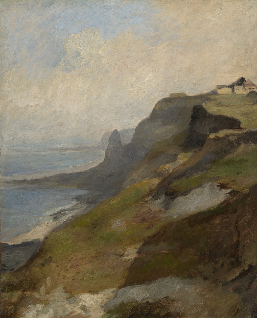 Klippen der Normandie, ca. 1850 von Louis Eugene Gabriel Isabey
