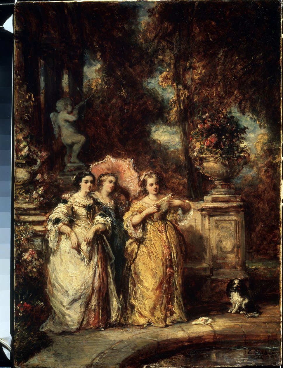 Der Spaziergang von Louis Eugene Gabriel Isabey