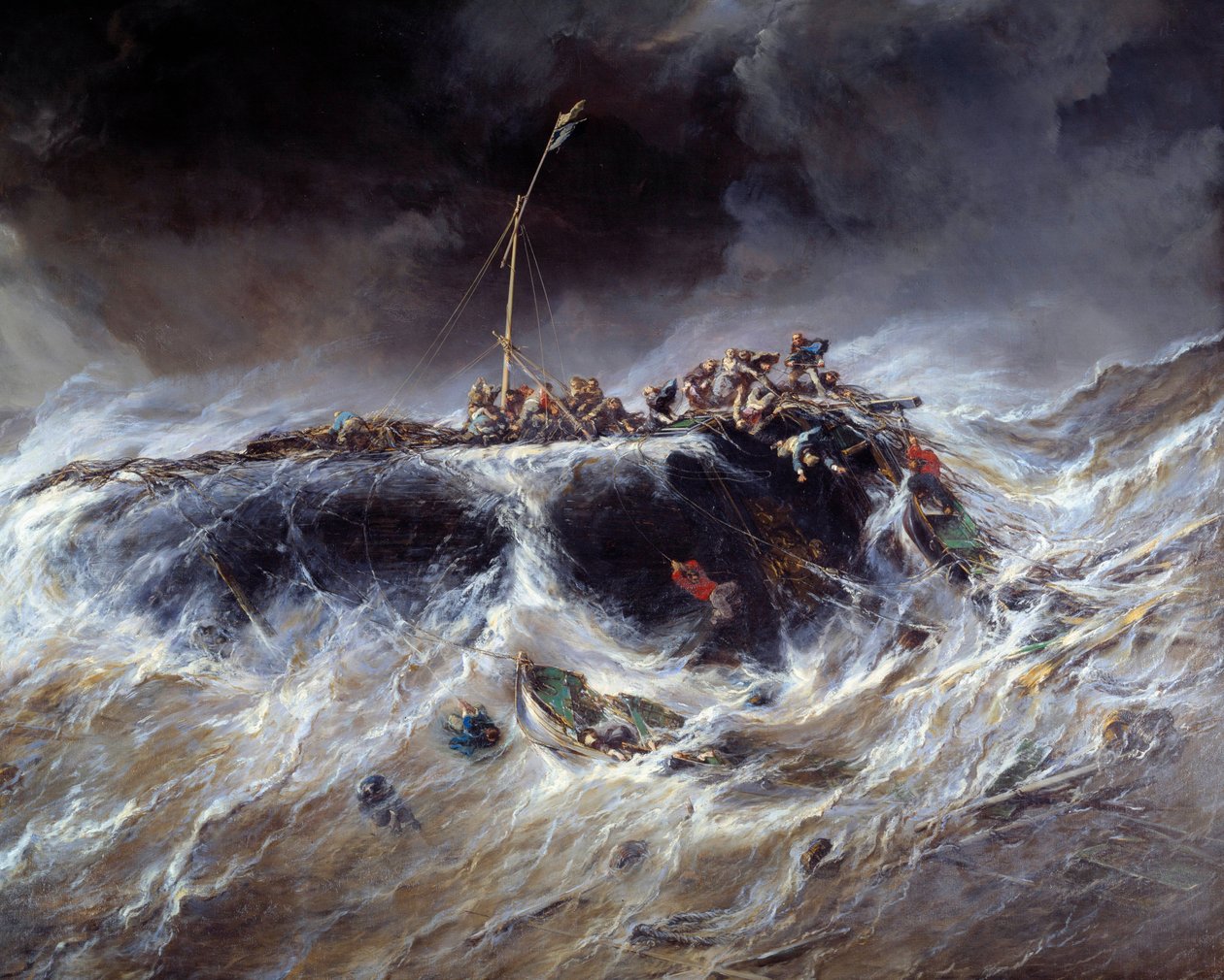 Untergang der Drei-Mast-Brigg 