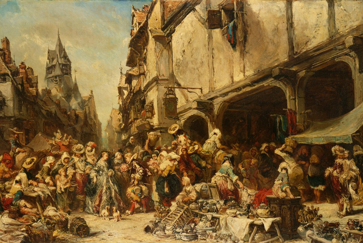 Der Marktplatz von Eugene Isabey