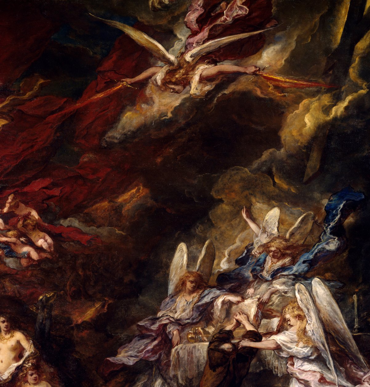 Die Versuchung des Heiligen Antonius (Detail) von Louis Eugene Gabriel Isabey