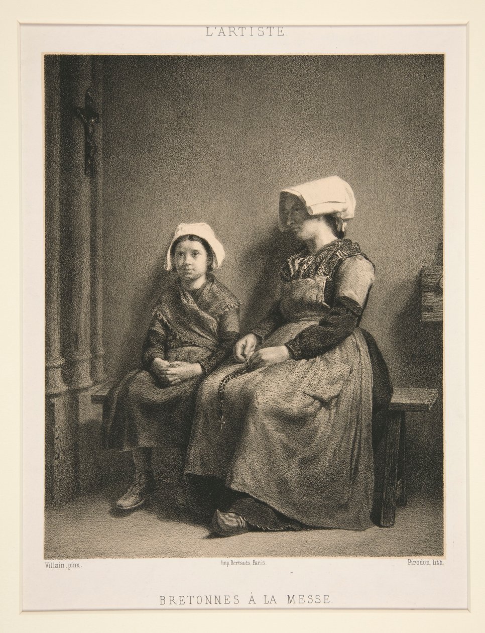 Bretoninnen bei der Messe von Louis Eugene Pirodon