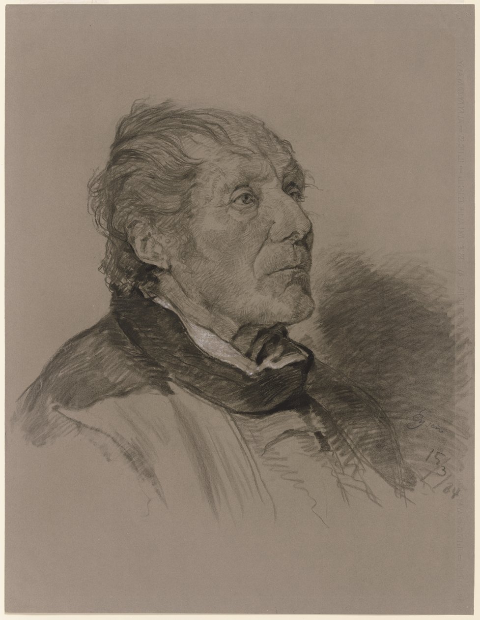 Porträt eines alten Mannes von Louis Eysen