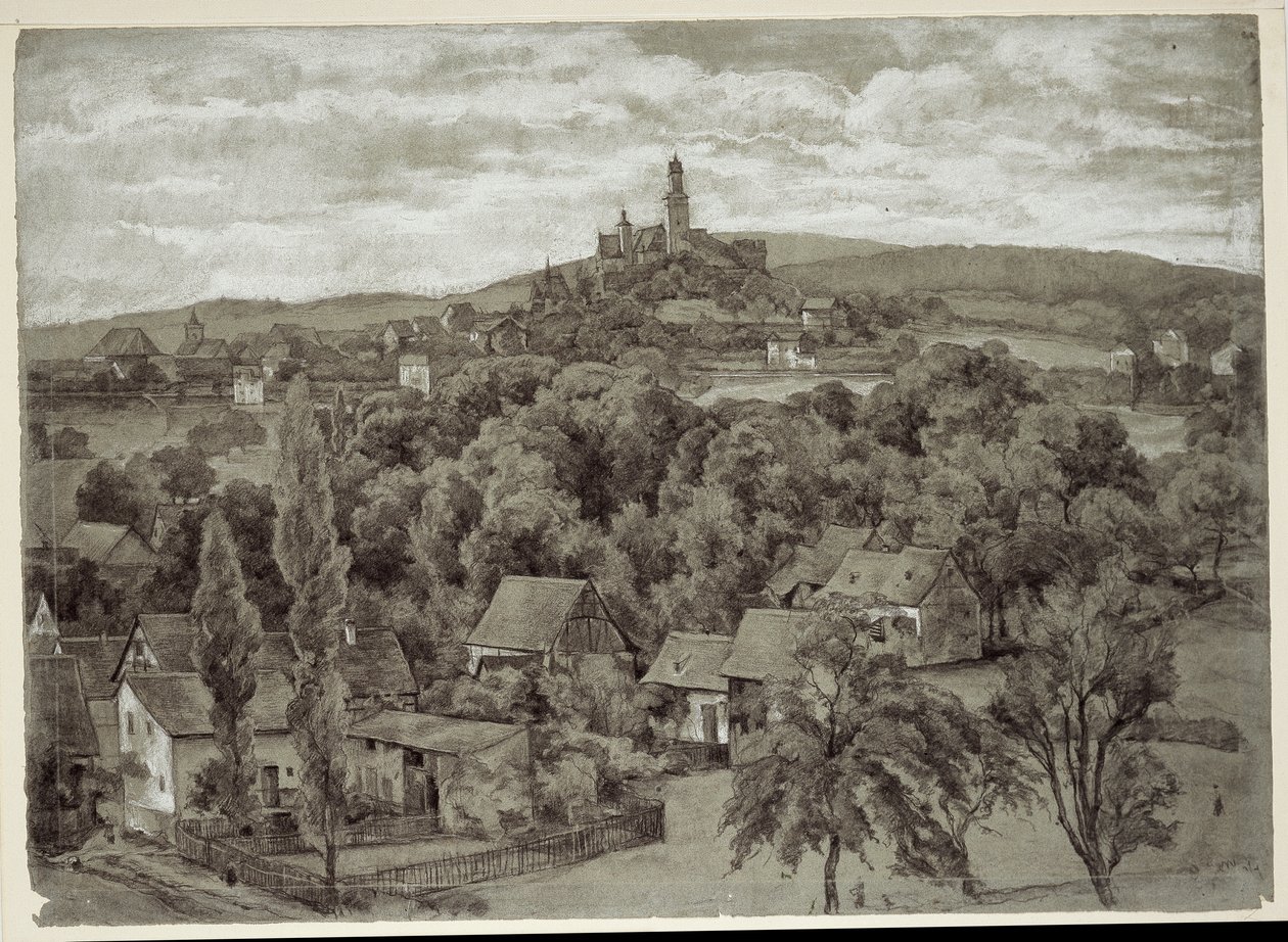 Blick auf Kronberg von Louis Eysen