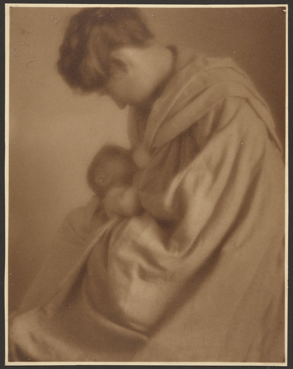 [Porträt einer Mutter mit Baby] von Louis Fleckenstein