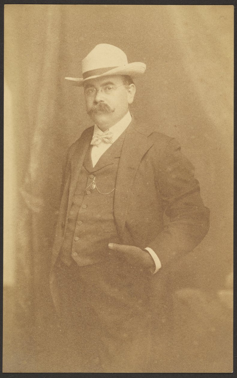 Selbstporträt stehend von Louis Fleckenstein
