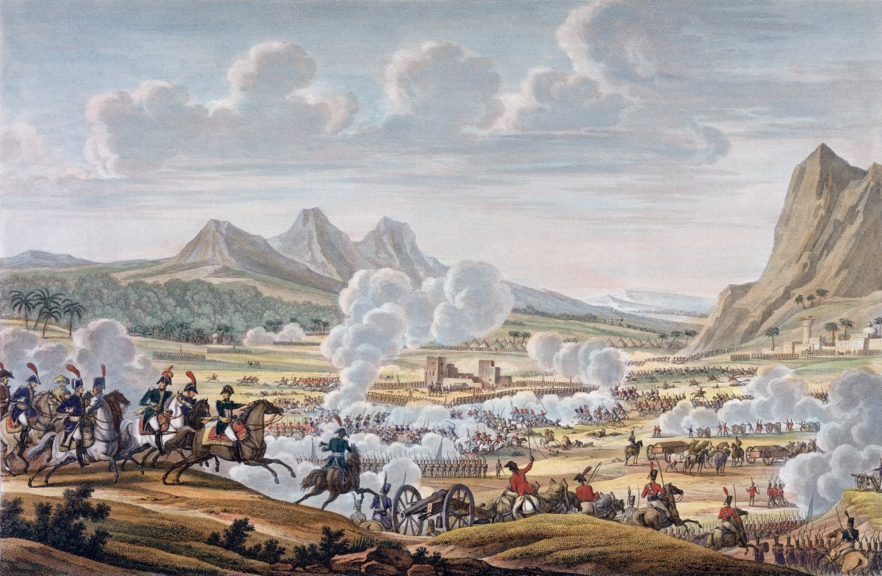 Die Schlacht am Berg Tabor, 27. Ventôse, Jahr 7, 17. Februar 1799 von Louis Francois Couche