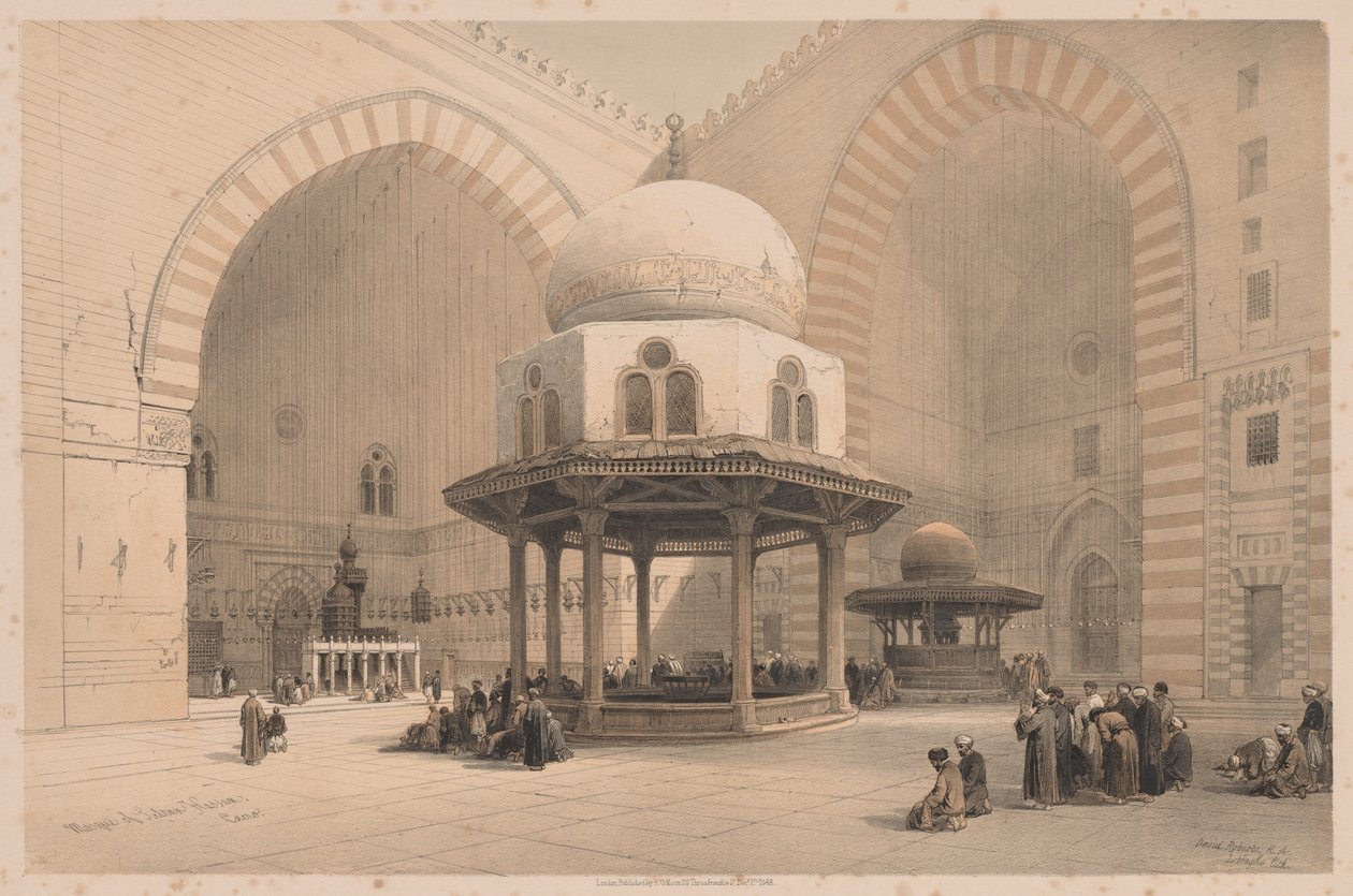 Ägypten und Nubien: Band III - Nr. 8, Moschee des Sultans Hassan, Kairo von Louis Haghe