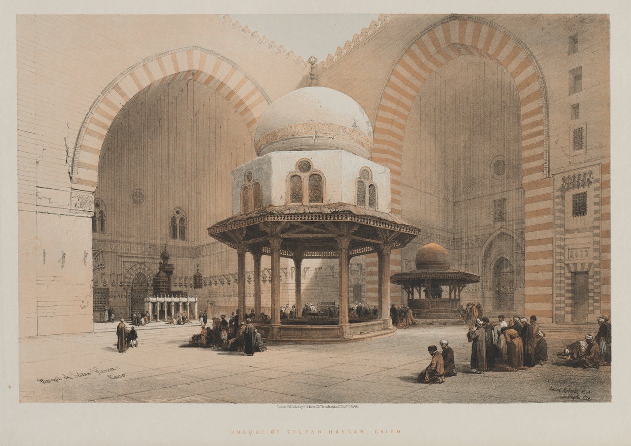 Ägypten und Nubien, Band III, Nr. 8: Moschee des Sultans Hassan, Kairo von Louis Haghe