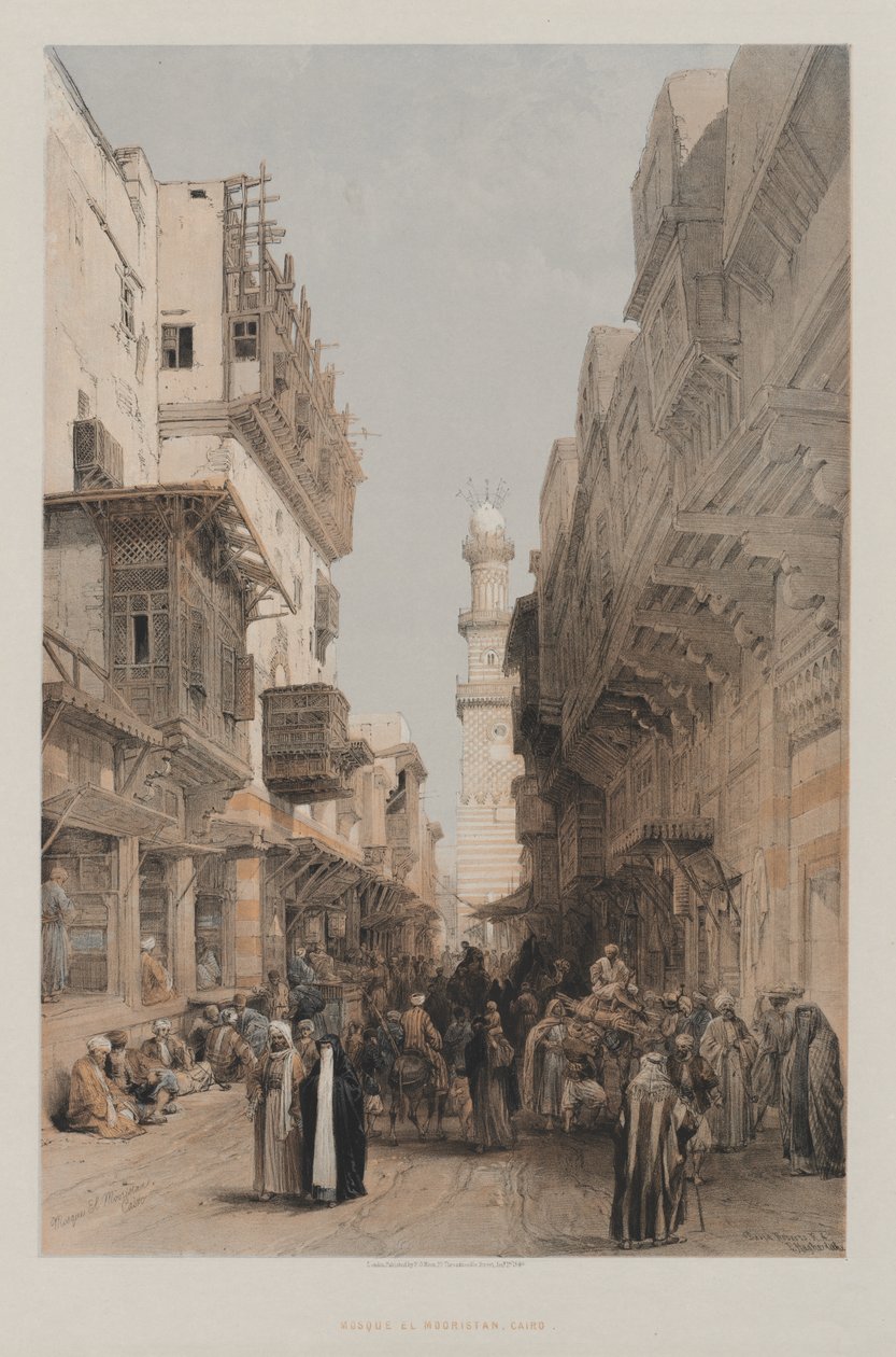 Ägypten und Nubien, Band III: Moschee el Mooristan, Kairo von Louis Haghe