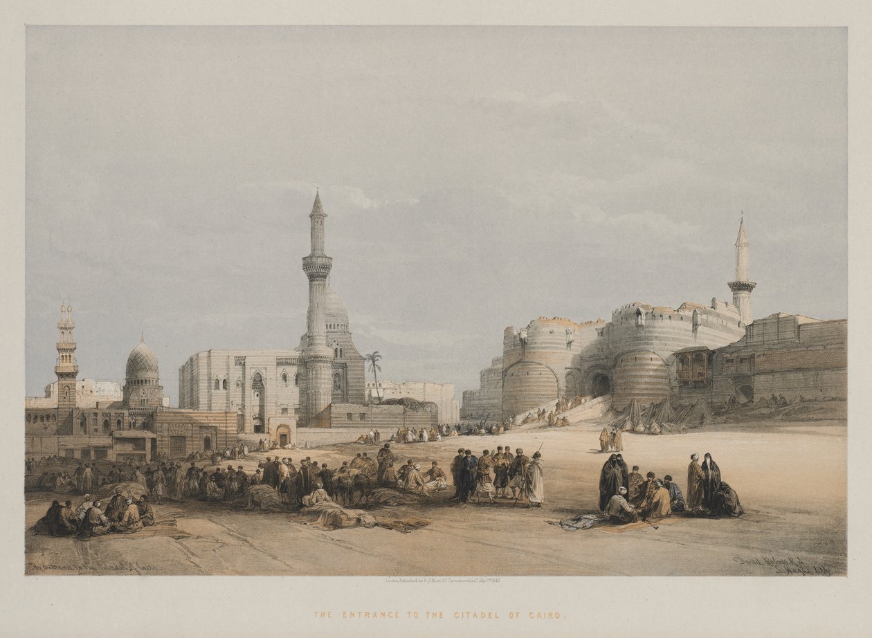Ägypten und Nubien, Band III: Der Eingang zur Zitadelle von Kairo von Louis Haghe