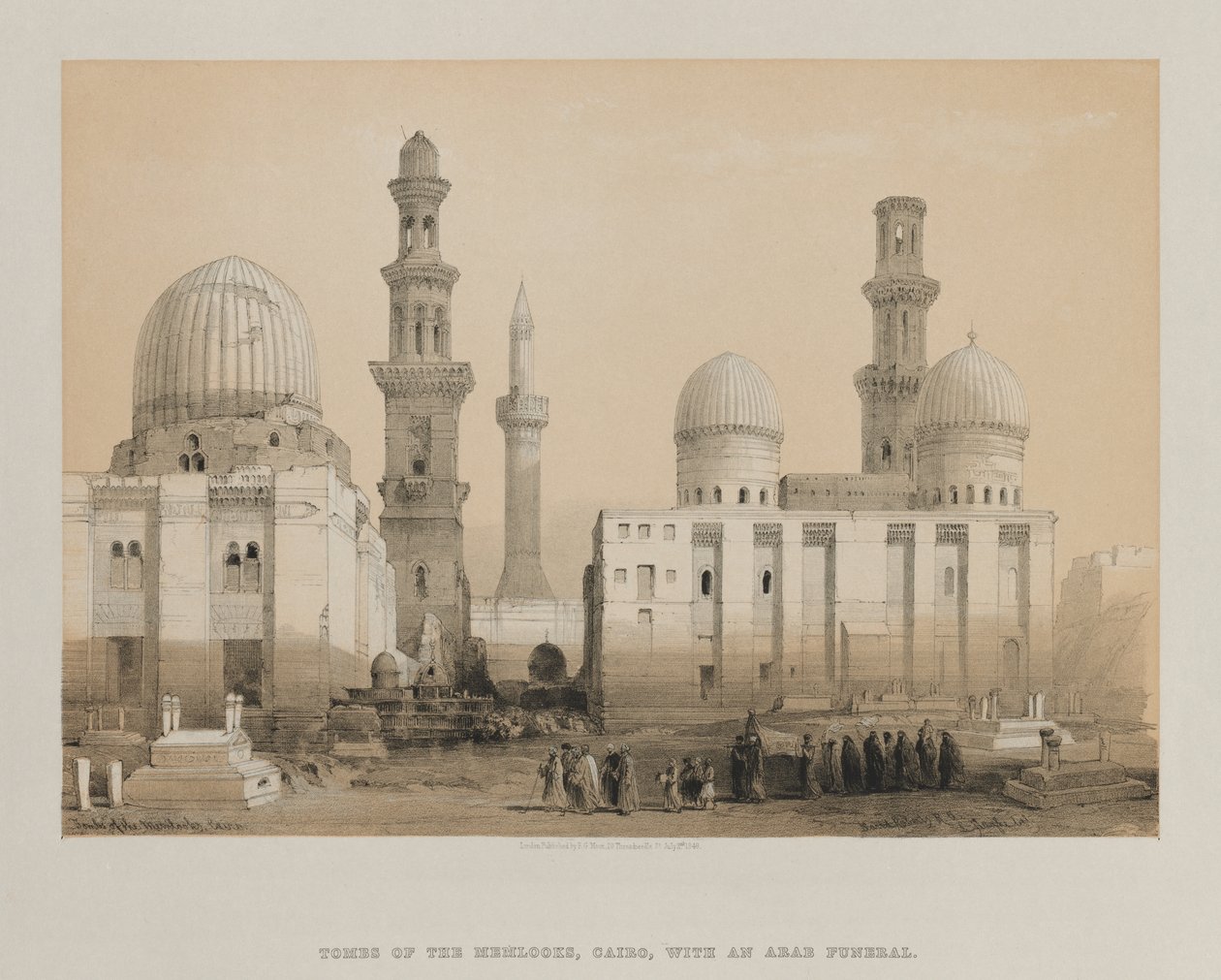 Ägypten und Nubien, Band III: Grab der Mamluken, Kairo von Louis Haghe