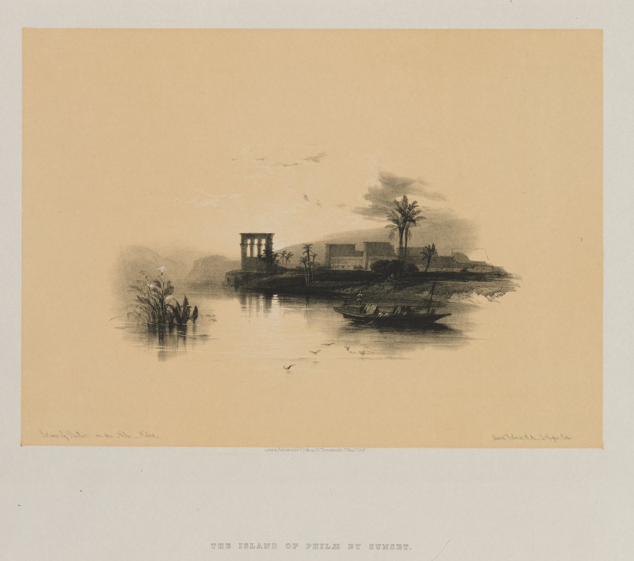 Ägypten und Nubien, Band II: Insel Philae, am Nil, Nubien, 1847 von Louis Haghe