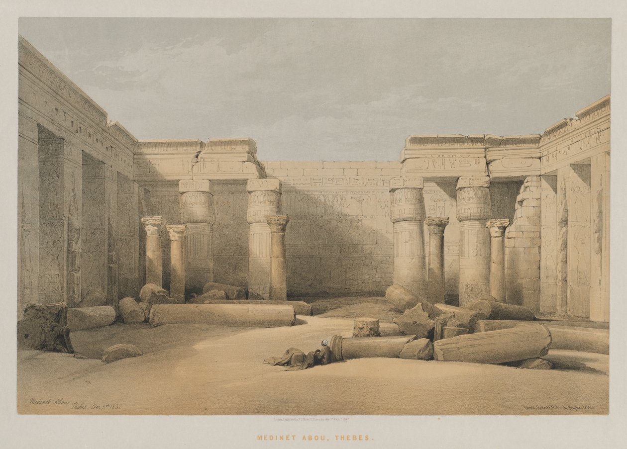Ägypten und Nubien, Band II: Medinet Abou, Theben von Louis Haghe