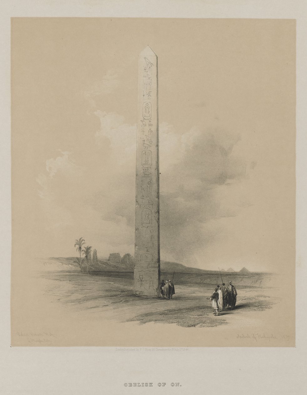 Ägypten und Nubien, Band II: Obelisk von Heliopolis von Louis Haghe