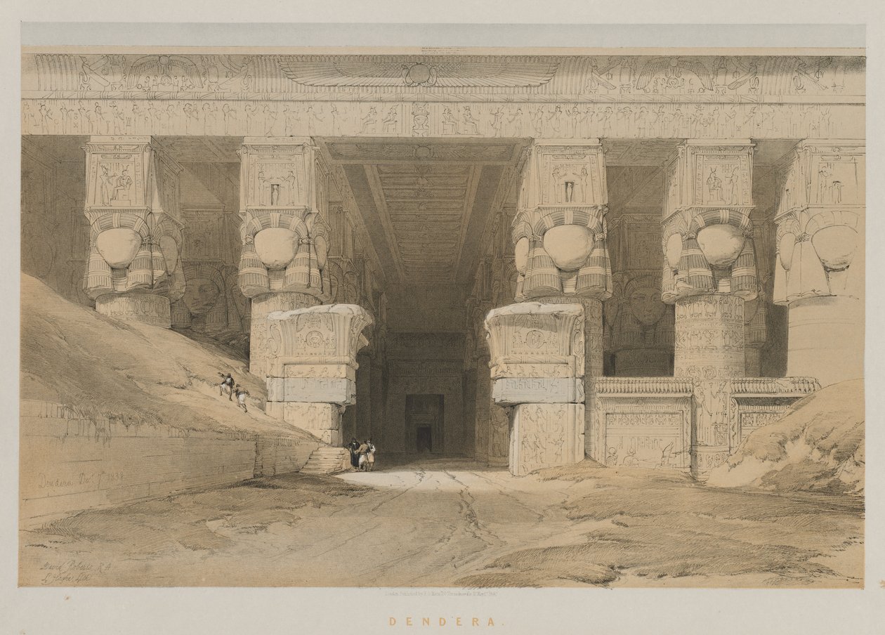 Ägypten und Nubien, Band I: Dendera, 1847 von Louis Haghe