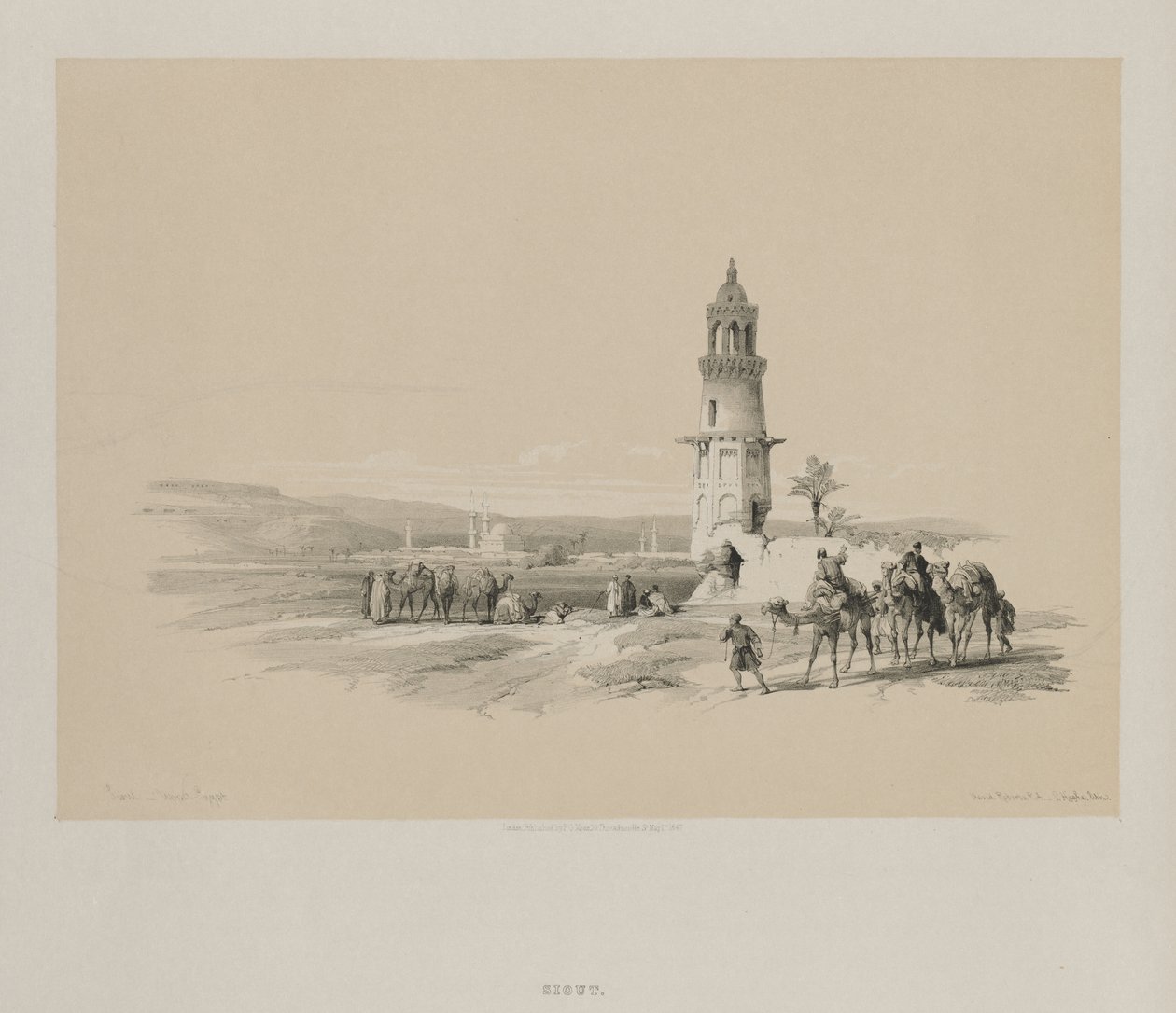 Ägypten und Nubien, Band I: Siout - Oberägypten, 1847 von Louis Haghe