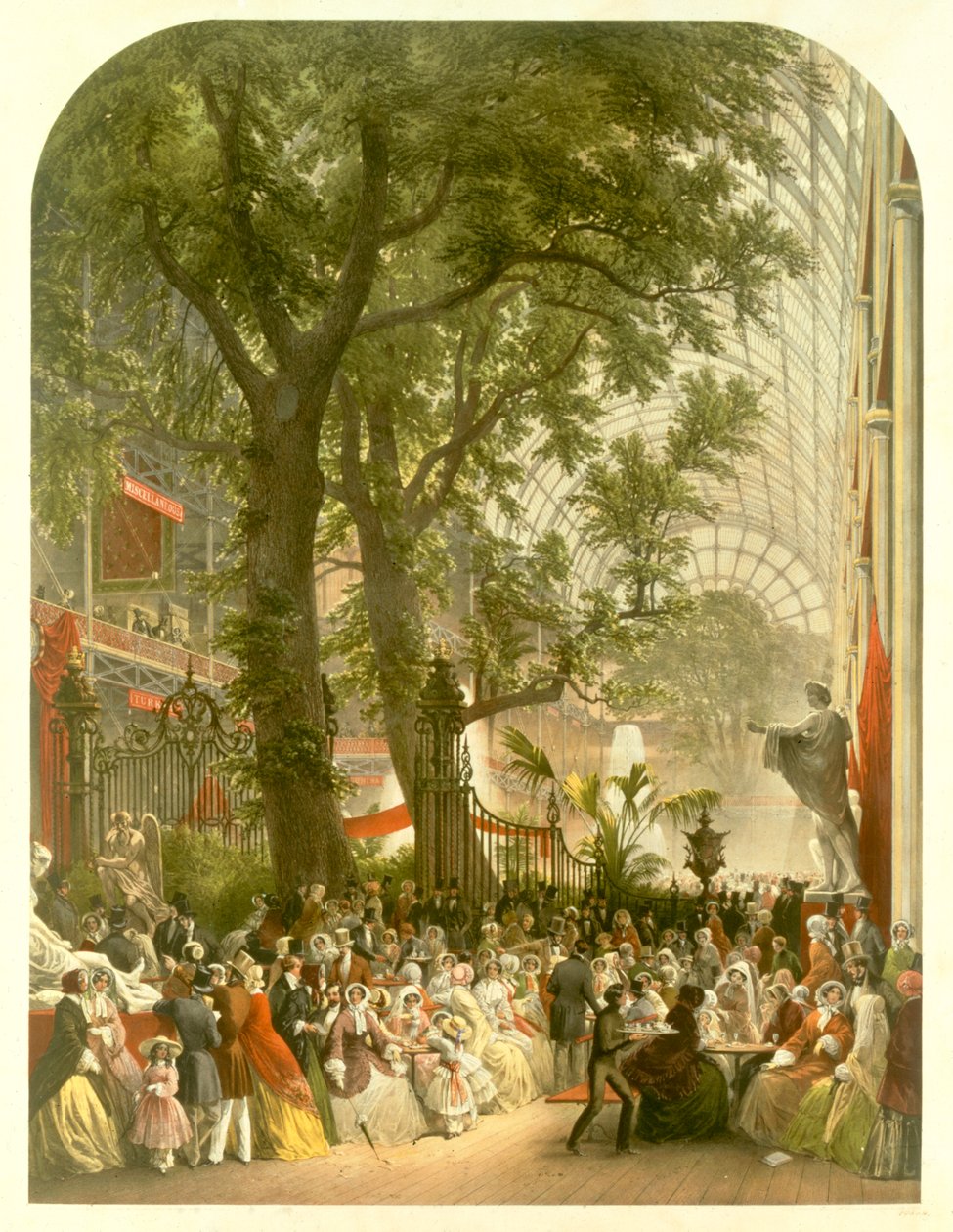 Querschiff des Kristallpalastes, 1851 von Louis Haghe