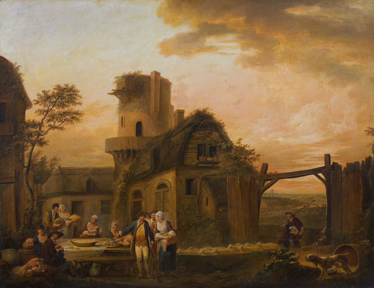 Vier Stunden des Tages: Nacht von Louis Joseph (Watteau de Lille)(attr. to) Watteau