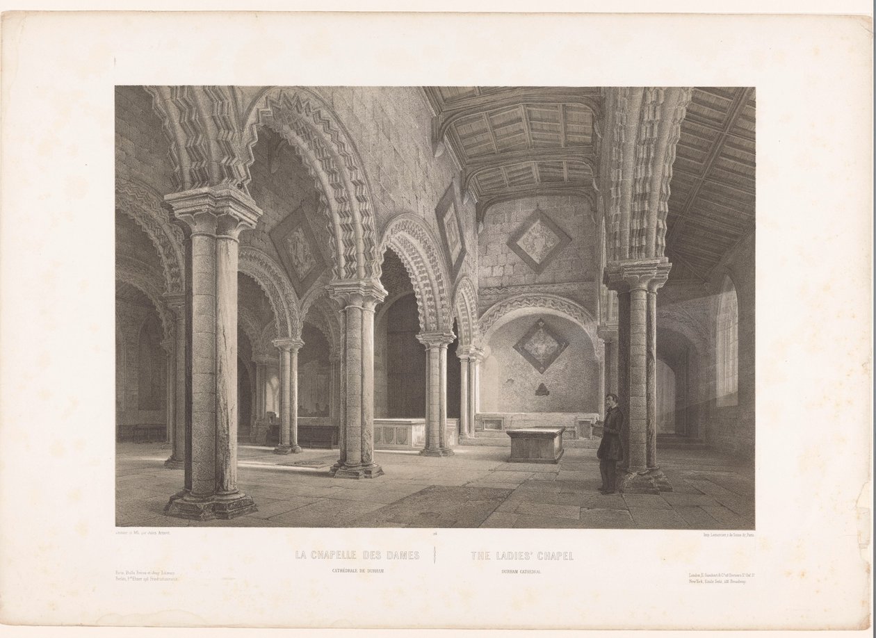 Innenraum der Lady Chapel in der Kathedrale von Durham von Louis Jules Arnout