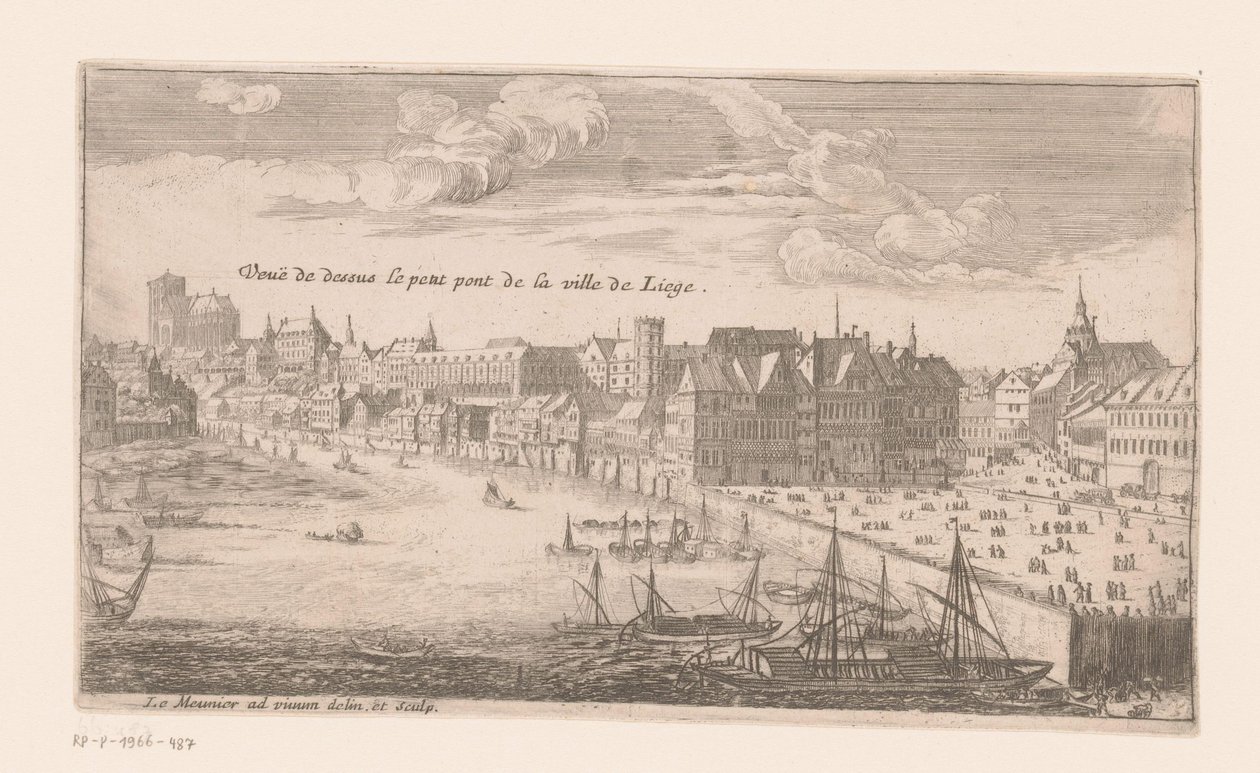 Blick auf Lüttich von Louis Le Meunier