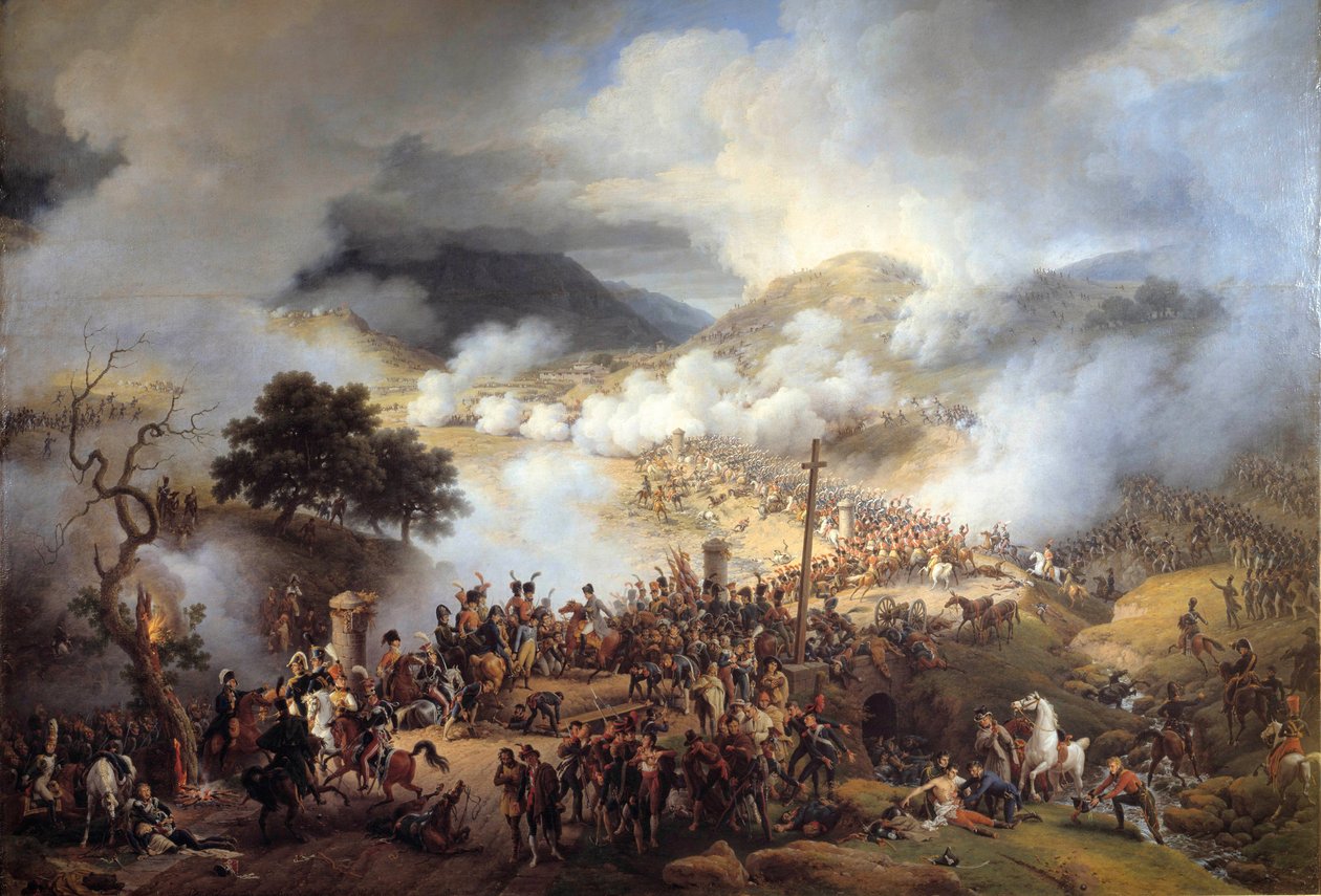 Kampagne in Spanien: Die Schlacht am Somo-Sierra-Pass in Kastilien am 30.11.1808 von Louis Lejeune