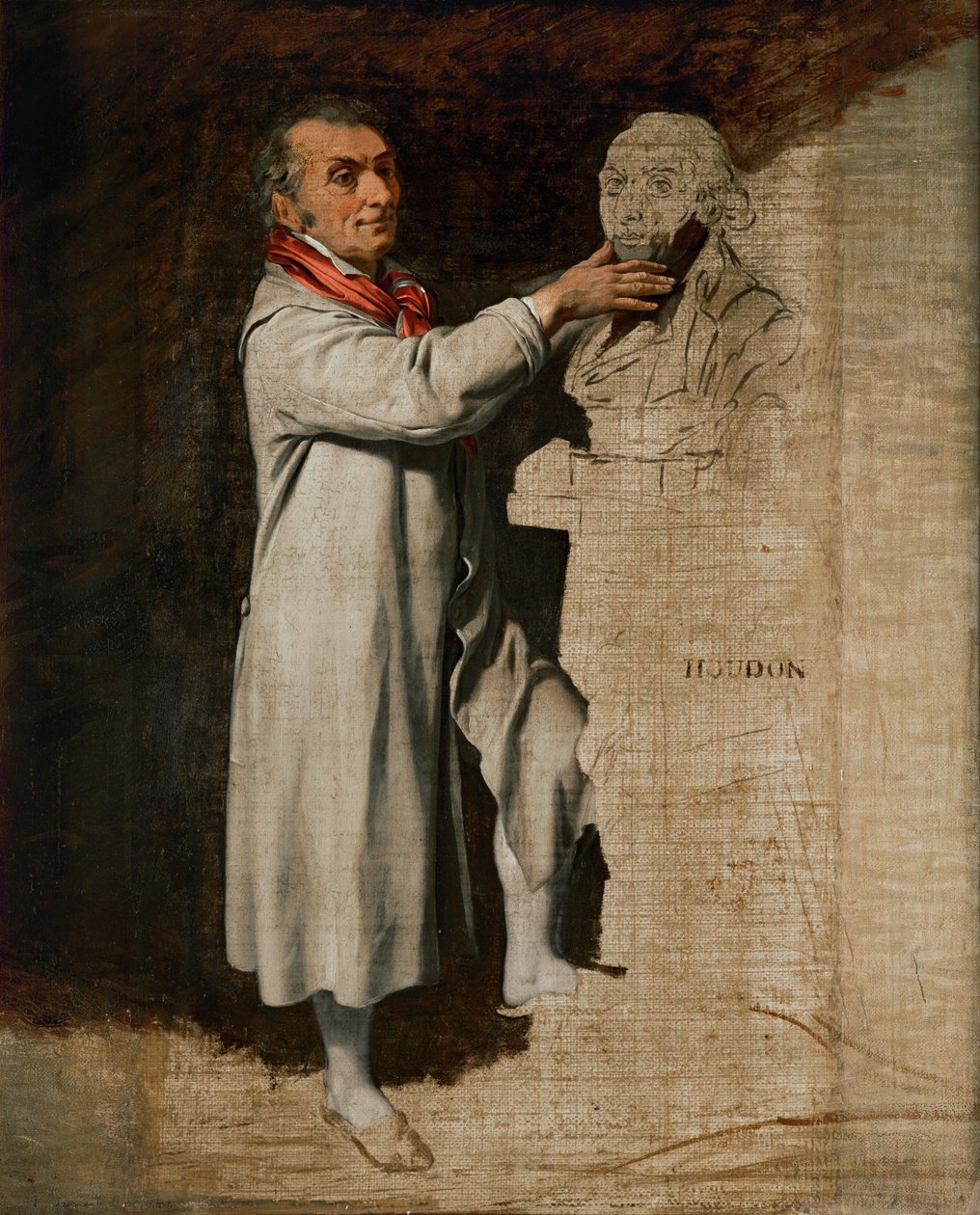 Jean-Antoine Houdon von Louis Leopold Boilly