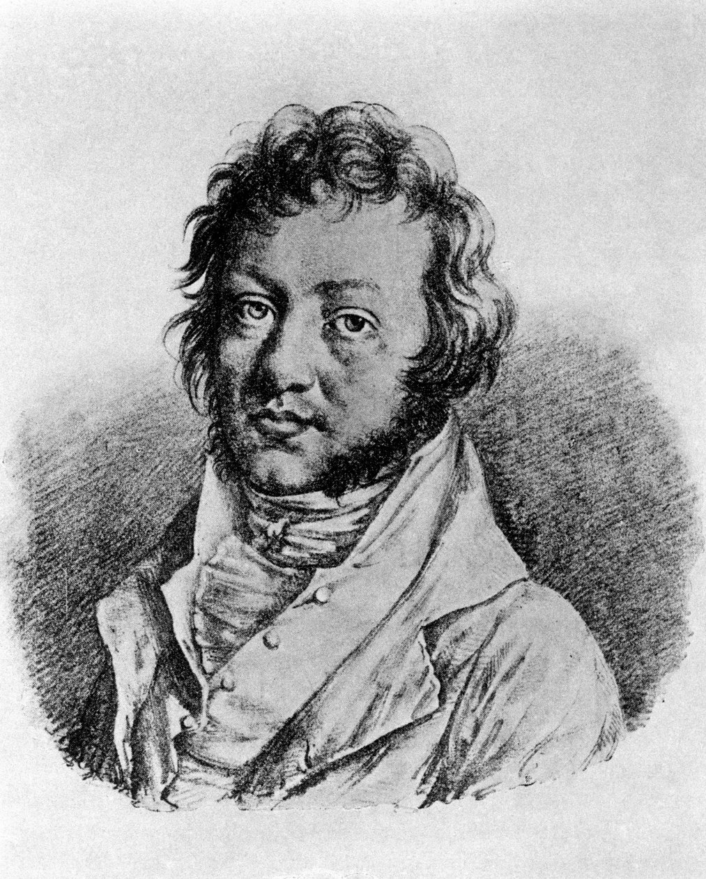 Porträt von Andre Marie Ampere (1775 - 1836) französischer Physiker. Lithographie von Louis Boilly (1761-1845) von Louis Leopold Boilly