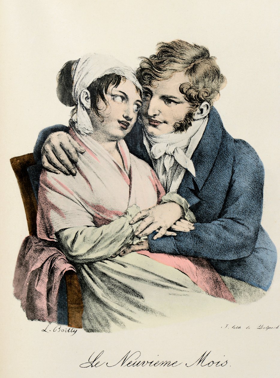 Der neunte Monat (Stich von Louis-Leopold Boilly) von Louis Leopold Boilly