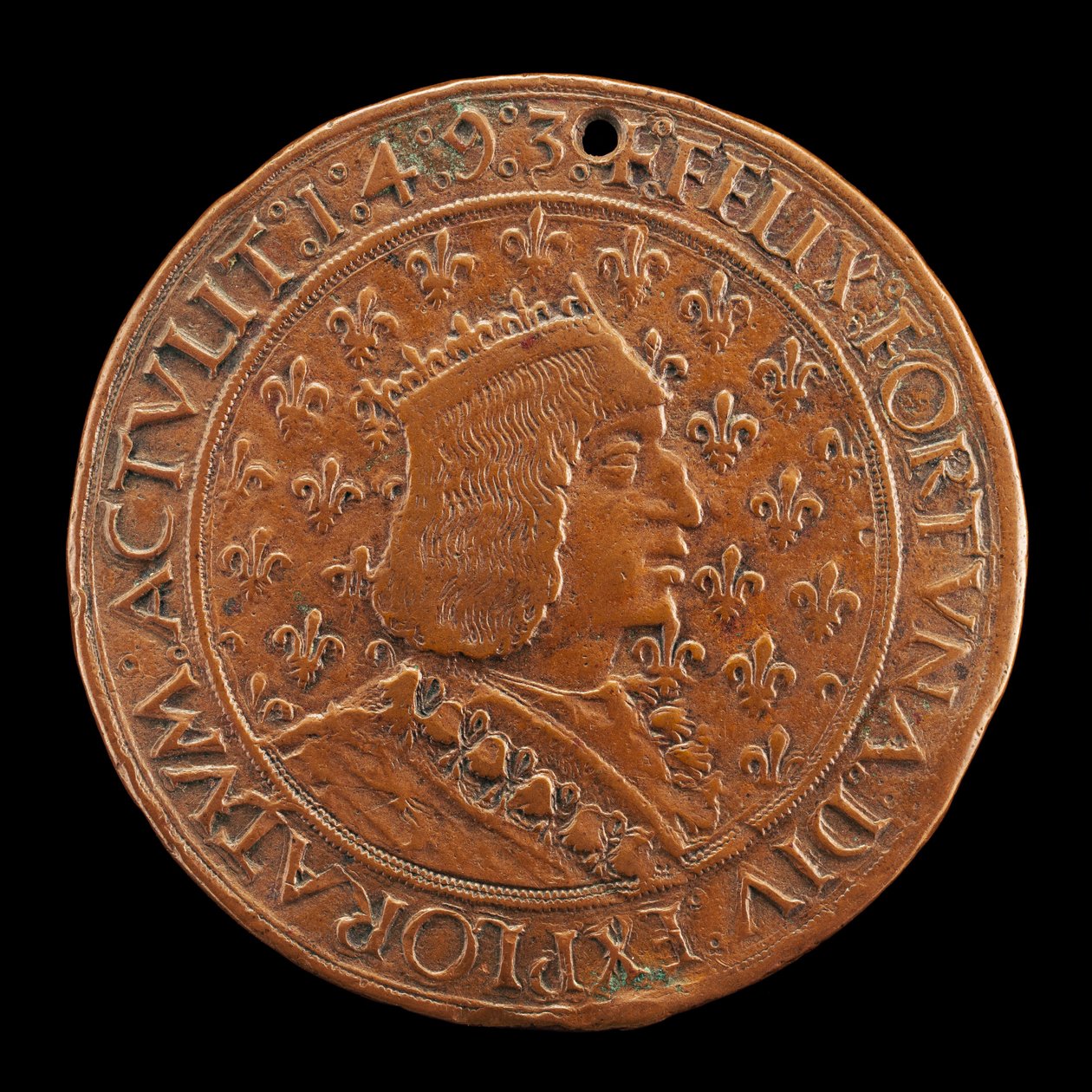Karl VIII., 1470-1498, König von Frankreich 1483 [Vorderseite], 1493-1494 von Louis Lepère