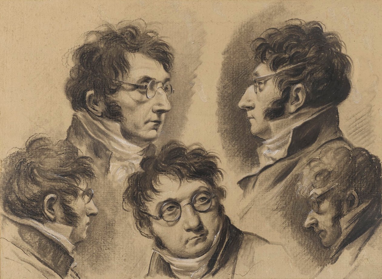 Louis-Léopold Boilly - 5 Selbstporträts von Louis Leopold Boilly