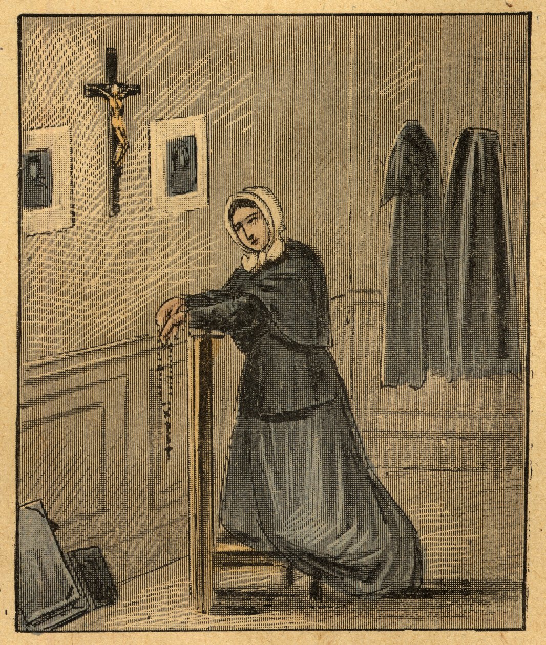 Porträt von Pauline-Marie Jaricot (1799-1862), Gründerin der Gesellschaft zur Verbreitung des Glaubens und der Lebendigen Rosenkranzvereinigung - Kupferstich aus 