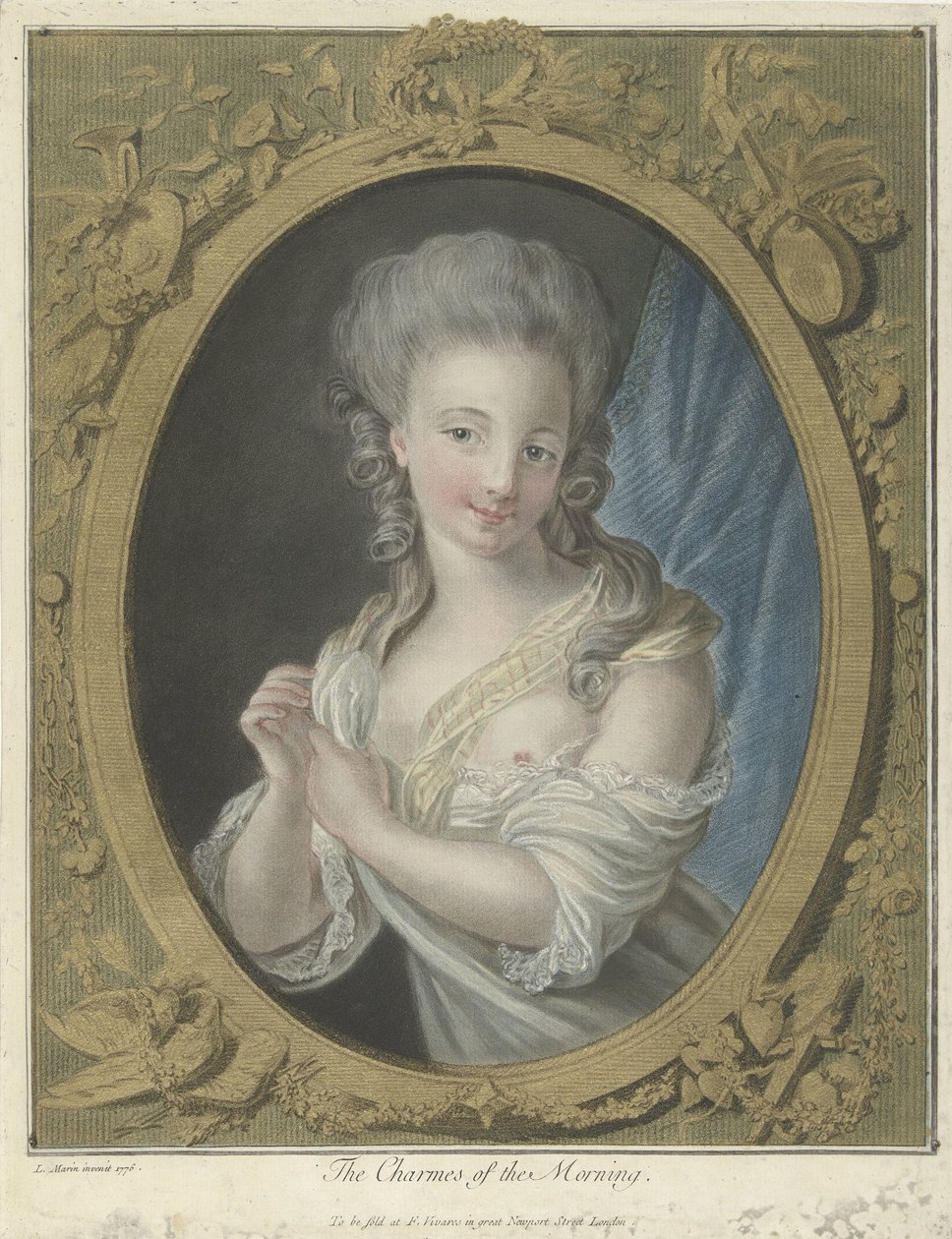 Junge Frau am Morgen von Louis Marin Bonnet