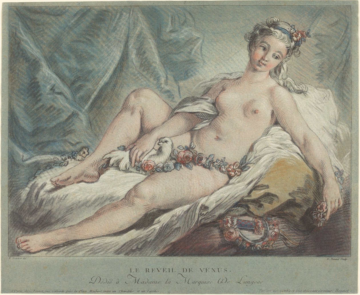 Das Erwachen der Venus, 1769 von Louis Marin Bonnet