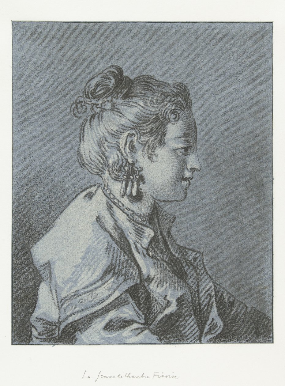 Porträt eines finnischen Zimmermädchens von Louis Marin Bonnet