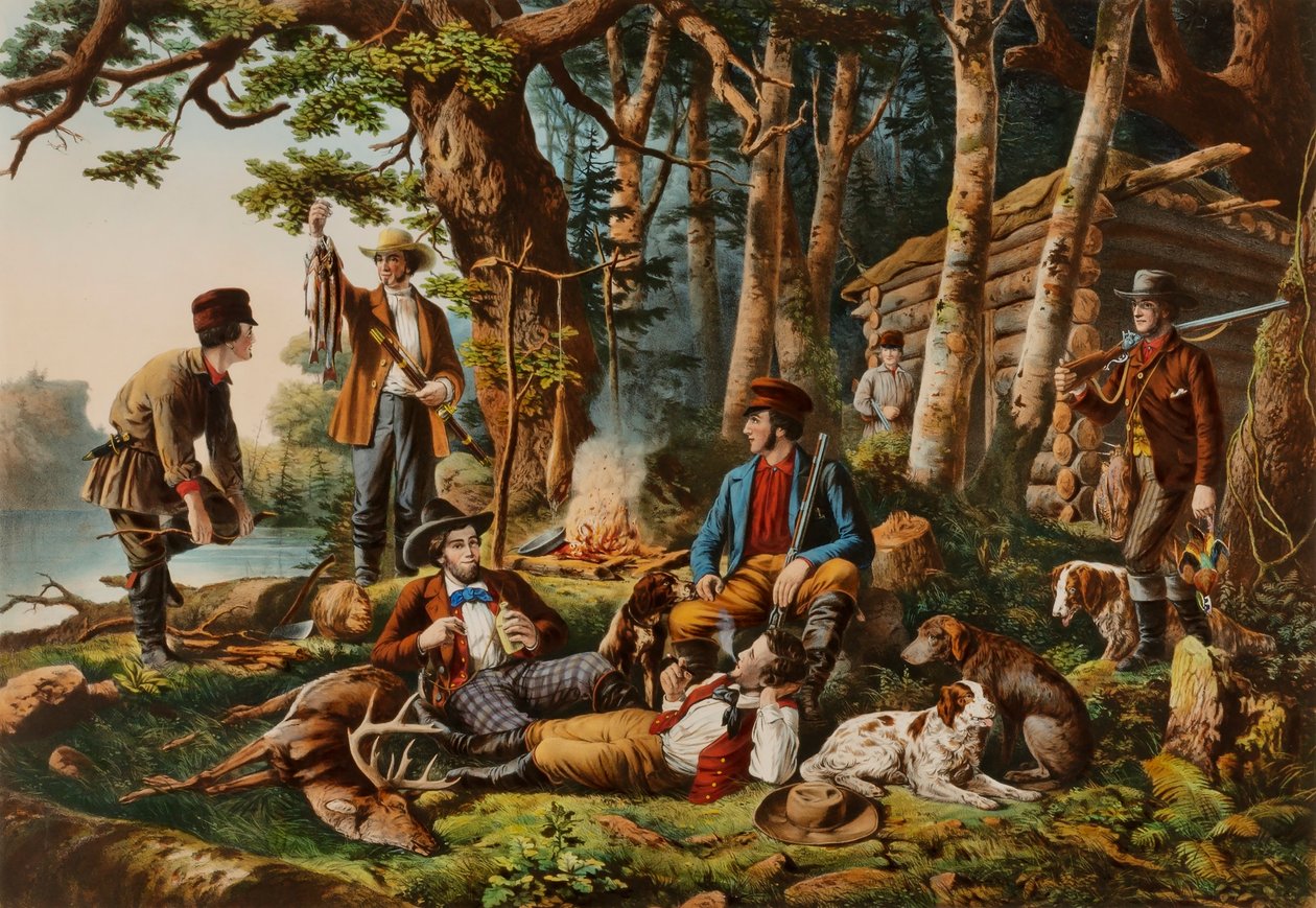 Camping. "Einige der richtigen Sorte" von Louis Maurer